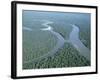 Aerial View of Amazon River and Jungle, Brazil-null-Framed Photographic Print