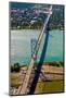 Aerial view of Ambassador Bridge, Detroit, Wayne County, Michigan, USA-null-Mounted Photographic Print