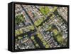 Aerial View of Amsterdam, Holland, Netherlands-Peter Adams-Framed Stretched Canvas