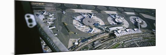 Aerial View of an Airport, Newark International Airport, Newark, New Jersey, USA-null-Mounted Photographic Print