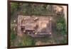 Aerial View of an Ancient Temples of Bagan at Sunrise in Myanmar-Harry Marx-Framed Premium Photographic Print