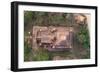 Aerial View of an Ancient Temples of Bagan at Sunrise in Myanmar-Harry Marx-Framed Photographic Print