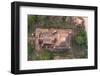 Aerial View of an Ancient Temples of Bagan at Sunrise in Myanmar-Harry Marx-Framed Photographic Print