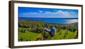 Aerial view of an observatory, Yerkes Observatory, Williams Bay, Wisconsin, USA-null-Framed Photographic Print