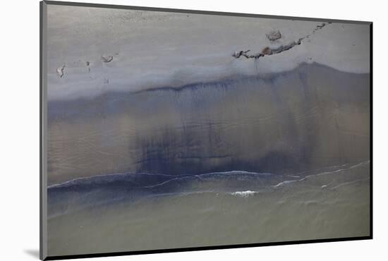 Aerial View of an Oil Stained Beach-Gerrit Vyn-Mounted Photographic Print