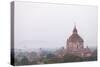 Aerial View of Ancient Temples (More Than 2200 Temples) of Bagan at Sunrise in Myanmar-Harry Marx-Stretched Canvas