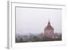 Aerial View of Ancient Temples (More Than 2200 Temples) of Bagan at Sunrise in Myanmar-Harry Marx-Framed Photographic Print