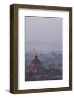 Aerial View of Ancient Temples (More Than 2200 Temples) of Bagan at Sunrise in Myanmar-Harry Marx-Framed Photographic Print