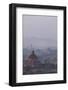 Aerial View of Ancient Temples (More Than 2200 Temples) of Bagan at Sunrise in Myanmar-Harry Marx-Framed Photographic Print