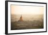 Aerial View of Ancient Temples (More Than 2200 Temples) of Bagan at Sunrise in Myanmar-Harry Marx-Framed Photographic Print