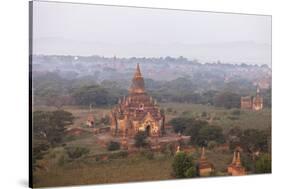 Aerial View of Ancient Temples (More Than 2200 Temples) of Bagan at Sunrise in Myanmar-Harry Marx-Stretched Canvas