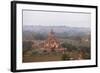 Aerial View of Ancient Temples (More Than 2200 Temples) of Bagan at Sunrise in Myanmar-Harry Marx-Framed Photographic Print