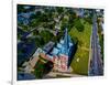 Aerial view of Angel Guardian Church, Chicago, Illinois, USA-null-Framed Photographic Print