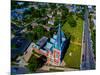 Aerial view of Angel Guardian Church, Chicago, Illinois, USA-null-Mounted Photographic Print