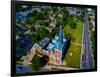 Aerial view of Angel Guardian Church, Chicago, Illinois, USA-null-Framed Photographic Print