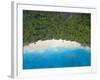 Aerial View of Anse Victorin Beach, Fregate Island, Seychelles, Indian Ocean, Africa-Papadopoulos Sakis-Framed Photographic Print