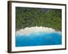 Aerial View of Anse Victorin Beach, Fregate Island, Seychelles, Indian Ocean, Africa-Papadopoulos Sakis-Framed Photographic Print