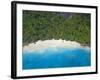 Aerial View of Anse Victorin Beach, Fregate Island, Seychelles, Indian Ocean, Africa-Papadopoulos Sakis-Framed Photographic Print