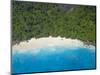 Aerial View of Anse Victorin Beach, Fregate Island, Seychelles, Indian Ocean, Africa-Papadopoulos Sakis-Mounted Photographic Print