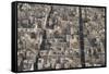 Aerial view of apartment and office buildings, Central Tehran, Iran, Middle East-James Strachan-Framed Stretched Canvas