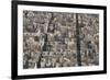 Aerial view of apartment and office buildings, Central Tehran, Iran, Middle East-James Strachan-Framed Photographic Print