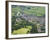 Aerial View of Arundel Castle, Cricket Ground and Cathedral, Arundel, West Sussex, England, UK-Peter Barritt-Framed Photographic Print