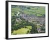 Aerial View of Arundel Castle, Cricket Ground and Cathedral, Arundel, West Sussex, England, UK-Peter Barritt-Framed Photographic Print