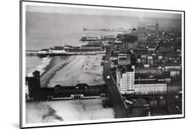 Aerial View of Atlantic City, New Jersey, USA, from a Zeppelin, 1930-null-Mounted Premium Giclee Print