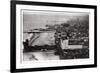 Aerial View of Atlantic City, New Jersey, USA, from a Zeppelin, 1930-null-Framed Premium Giclee Print