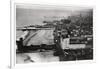 Aerial View of Atlantic City, New Jersey, USA, from a Zeppelin, 1930-null-Framed Giclee Print