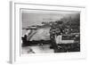 Aerial View of Atlantic City, New Jersey, USA, from a Zeppelin, 1930-null-Framed Giclee Print