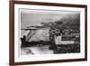 Aerial View of Atlantic City, New Jersey, USA, from a Zeppelin, 1930-null-Framed Giclee Print