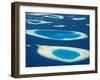 Aerial View of Atolls in the Maldive Islands, Indian Ocean-Papadopoulos Sakis-Framed Photographic Print