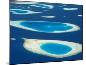 Aerial View of Atolls in the Maldive Islands, Indian Ocean-Papadopoulos Sakis-Mounted Photographic Print