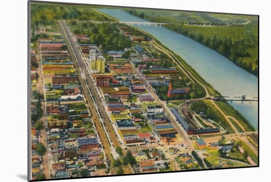 Aerial View of Augusta, Georgia, 1943-null-Mounted Giclee Print