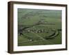 Aerial View of Avebury, Unesco World Heritage Site, Wiltshire, England, United Kingdom-Adam Woolfitt-Framed Photographic Print