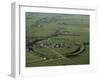 Aerial View of Avebury, Unesco World Heritage Site, Wiltshire, England, United Kingdom-Adam Woolfitt-Framed Photographic Print