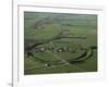 Aerial View of Avebury, Unesco World Heritage Site, Wiltshire, England, United Kingdom-Adam Woolfitt-Framed Photographic Print