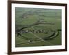 Aerial View of Avebury, Unesco World Heritage Site, Wiltshire, England, United Kingdom-Adam Woolfitt-Framed Photographic Print