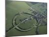 Aerial View of Avebury, Unesco World Heritage Site, Wiltshire, England, United Kingdom-Adam Woolfitt-Mounted Photographic Print