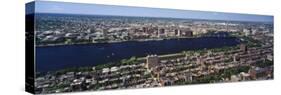 Aerial View of Back Bay, Cambridge, Boston, Massachusetts, USA-null-Stretched Canvas