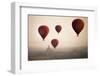 Aerial View of Balloons over Ancient Temples of Bagan at Sunrise in Myanmar-Harry Marx-Framed Photographic Print