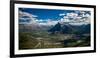 Aerial view of Banff town and Mount Rundle, Banff National Park, Alberta, Canada-null-Framed Photographic Print