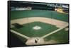 Aerial View of Baseball Game-null-Framed Stretched Canvas