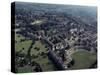 Aerial View of Bath, Including the Royal Crescent, Avon (Somerset), England, United Kingdom-Adam Woolfitt-Stretched Canvas