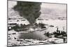 Aerial View of Battleship Row, Pearl Harbor, 7th December, 1941-Japanese Photographer-Mounted Photographic Print