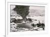 Aerial View of Battleship Row, Pearl Harbor, 7th December, 1941-Japanese Photographer-Framed Photographic Print