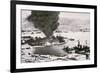 Aerial View of Battleship Row, Pearl Harbor, 7th December, 1941-Japanese Photographer-Framed Photographic Print