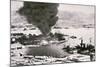 Aerial View of Battleship Row, Pearl Harbor, 7th December, 1941-Japanese Photographer-Mounted Photographic Print