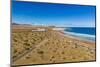 Aerial view of beach of Playa Famara, Caleta de Famara, Lanzarote, Las Palmas-Frank Fell-Mounted Photographic Print